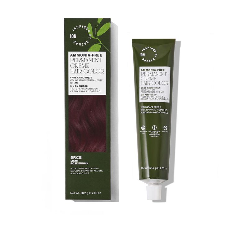 Ammonia-Free Permanent Hair Color Light Rose Brown 5RCB