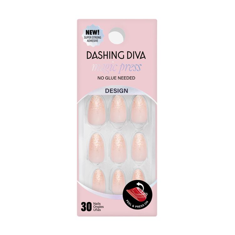 Magic Press Press-On Nails Peach Bubbles