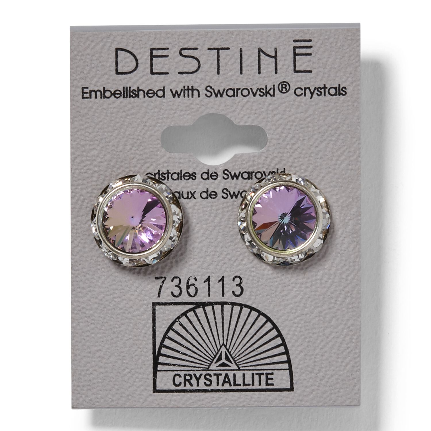 Destine Rhinestone Rivoli Earrings